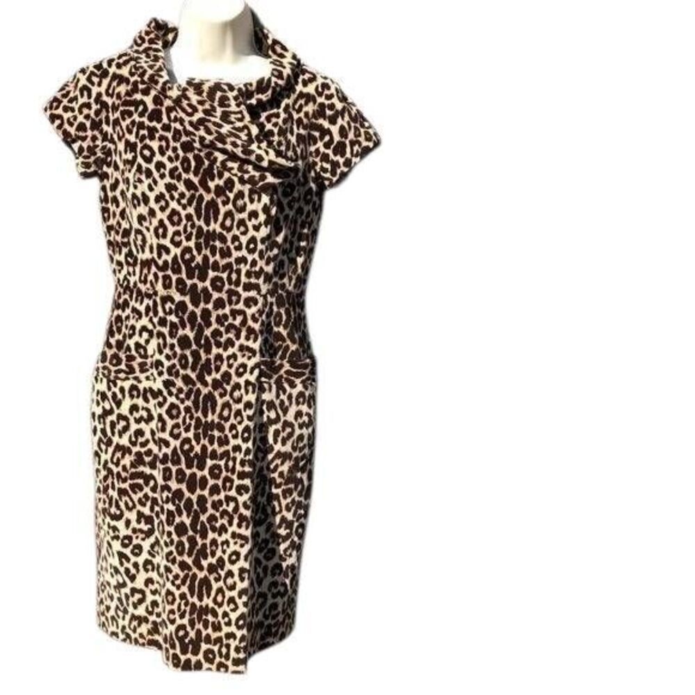 Etcetera Animal Print Pin Up Dress